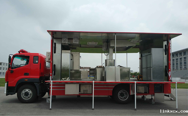 消费车内整体厨房设备图